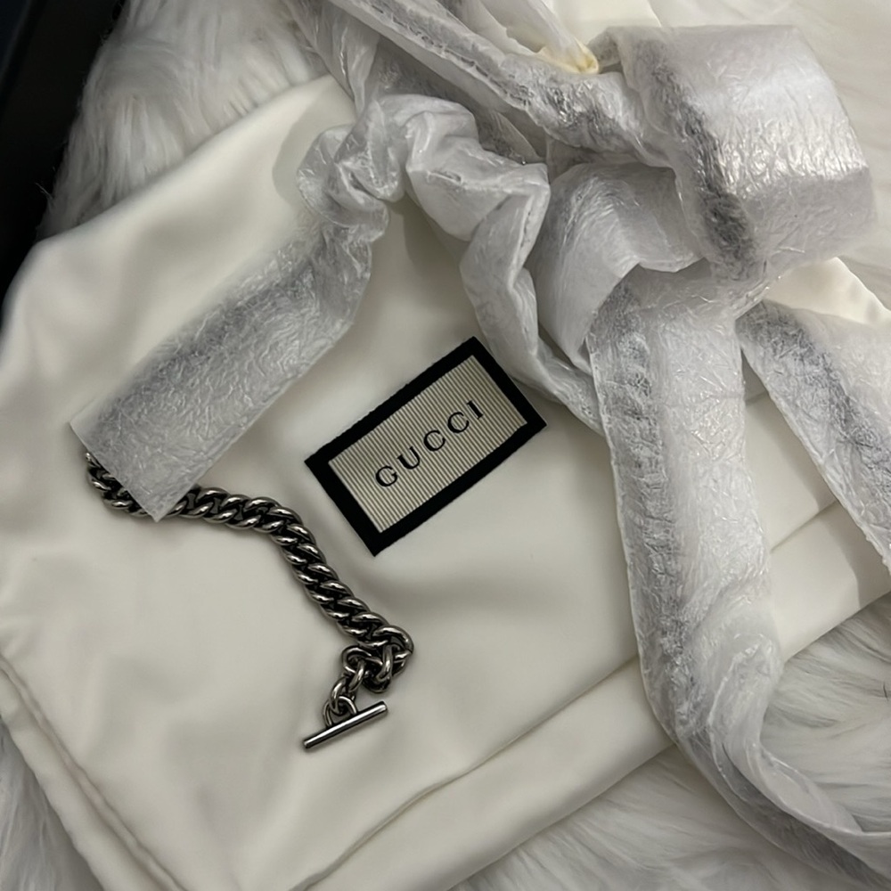๐ Gucci Wallet on Chair GG Marmont Mini Light Blue - Picture 14 of 14